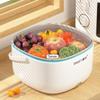 Ultrasonic Vegetable Washing Machine Food Purifier Automatic Residue Removal Portable Fruit and Vegetable Drain Basket