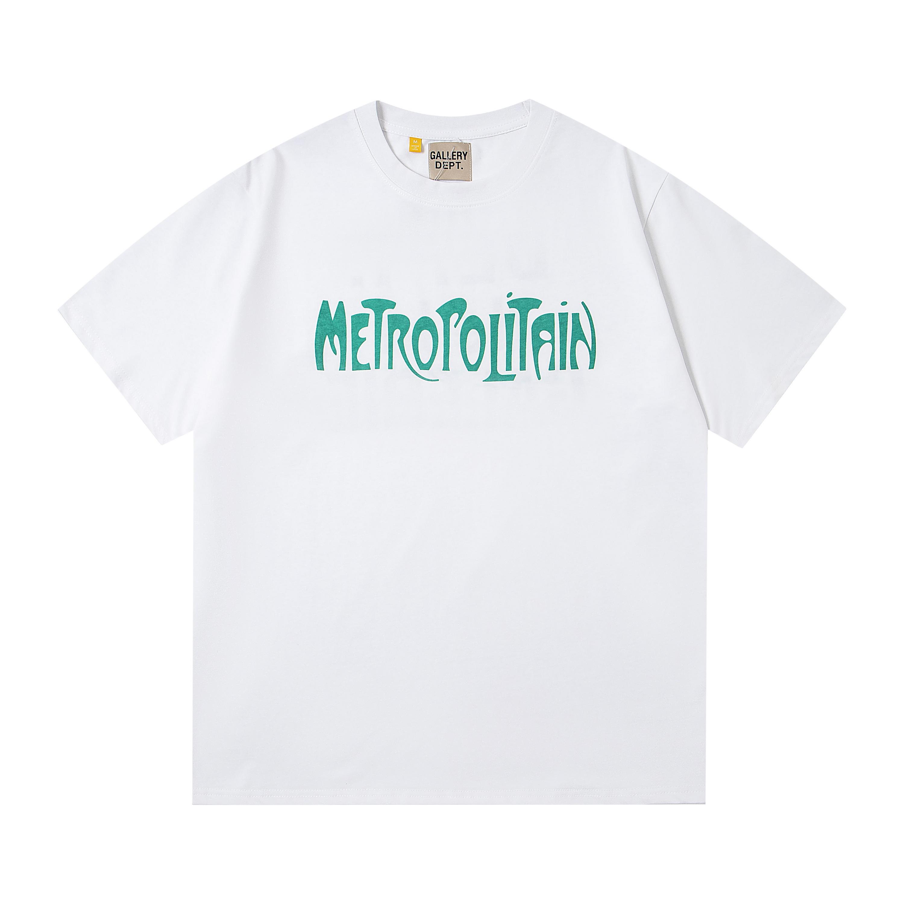 Summer Men s and Women s Gallery Dept DÉPT. De La GALERIE Text Print T-Shirt Streetwear S