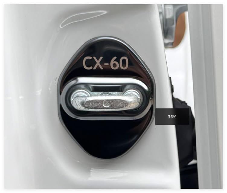 TADOKAPATU CX60-MGB Striker Cover for Mazda CX-60 Door Lock Cover Plating Accessories Interior Parts
