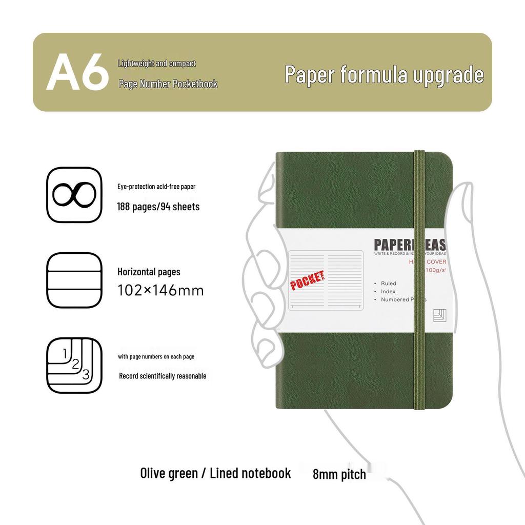 A6 Taschenkarten Mini Notizbuch: Tragbares Kurzschrift-Tagebuch & Reporter-Journal