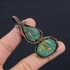 Malachite Pendant, 999 Copper Wire Wrapped Pendant Jewelry. Gift For Women Handmade Pendant Gemstone Jewelry