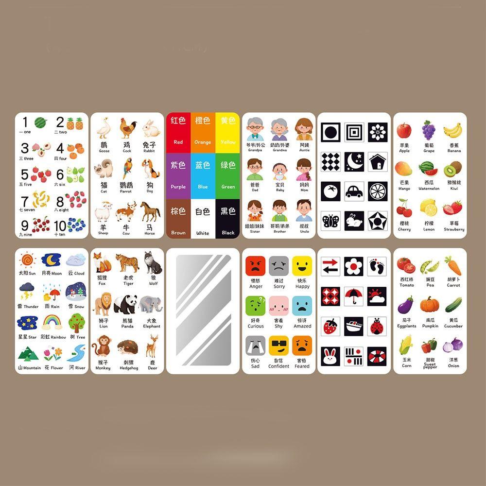 Animal Theme Cognitive Card Vertical Screen Early Education Card Cognitive Development