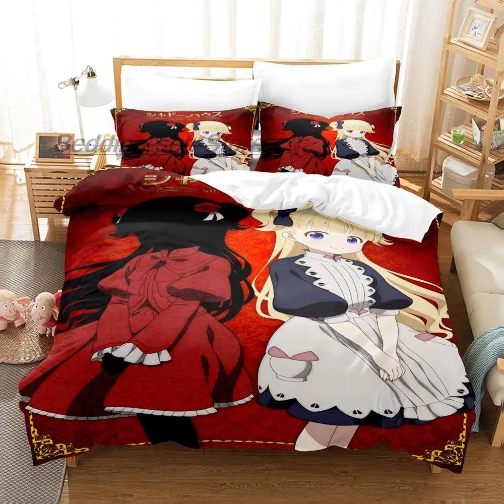 

Fashion Anime SHADOWS HOUSE Bedding Set Single Twin Full Queen King Size Bed Set Adult Kid Bedroom Duvet cover Set Home Textiles EU Twin 135x200cm