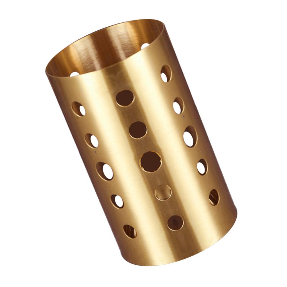 

Stainless Steel Chopsticks Holder Kitchen Utensil Canister Hollow Drain Basket Cutlery Organizer Drying Rack for Countertop 15.5X10X10CM