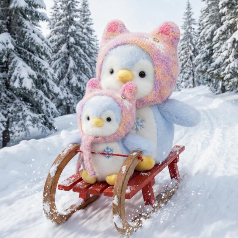 Soft Penguin Plush Doll - Cute New Year Gift for Kids, Perfect Hug Toy for Girls