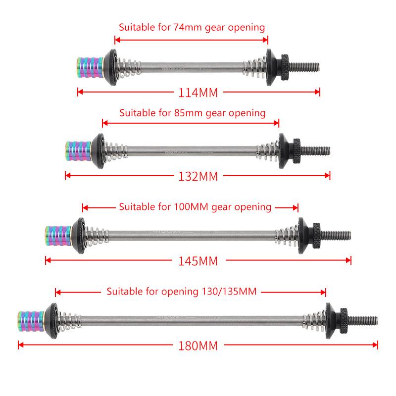 74Mm/85Mm/100Mm Quick Release Skewers Ultralight 130/135Mm Bicycle Quick Release Lever Quick Release Security