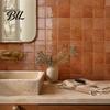 Bathroom Wall Protection Film Square Checkered Tiles Stickers, Self Adhesive Retro PET Panels, Removable DIY Home Decor Wallpaper Easy Peel And Stick