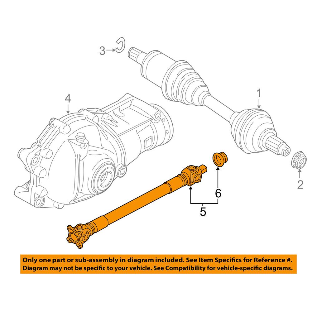 Front Driveshaft Propeller Shaft Assembly Fits for X5 X6 E70 E71 E72 F15 F16 Accessory