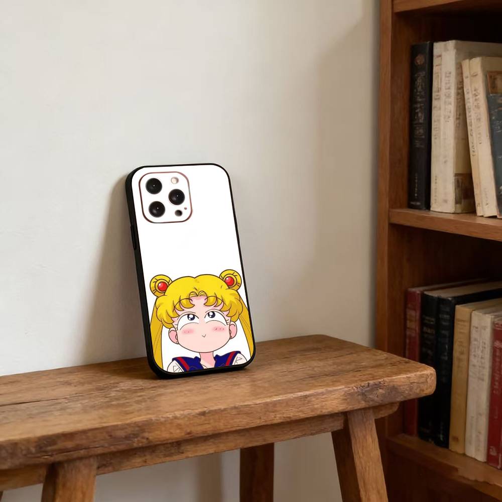 

Cartoon S-Sailor M-Moons Phone Case For iPhone17,16,15,14,13,12,11 Plus,Pro Magnetic with Magsafe Wireless Charging iPhone13ProMax