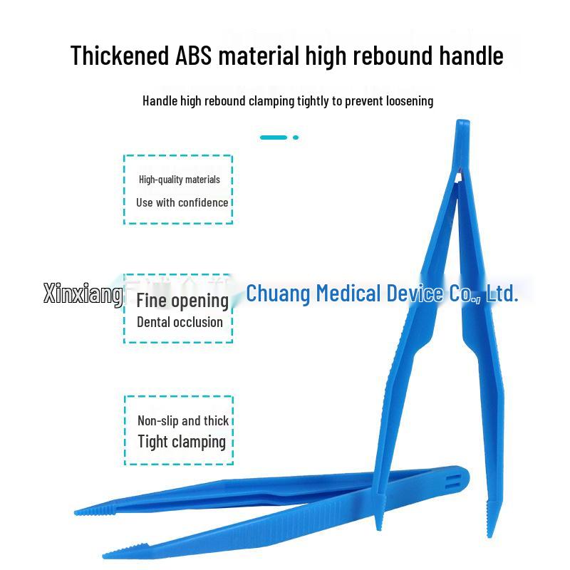ABS Material Disposable Plastic Dressing Tweezers Clips