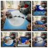 House Entrance Carpet Home Door Mat Living Room Bath Foot Bathroom Non-slip Water Absorption Rugs Bath Merry Christmas Winter