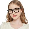 New Black Square Computer Glasses Pc Frame Women Men Anti Blue Light Rectangle Eyewear Blocking Optical Spectacle Eyeglasses