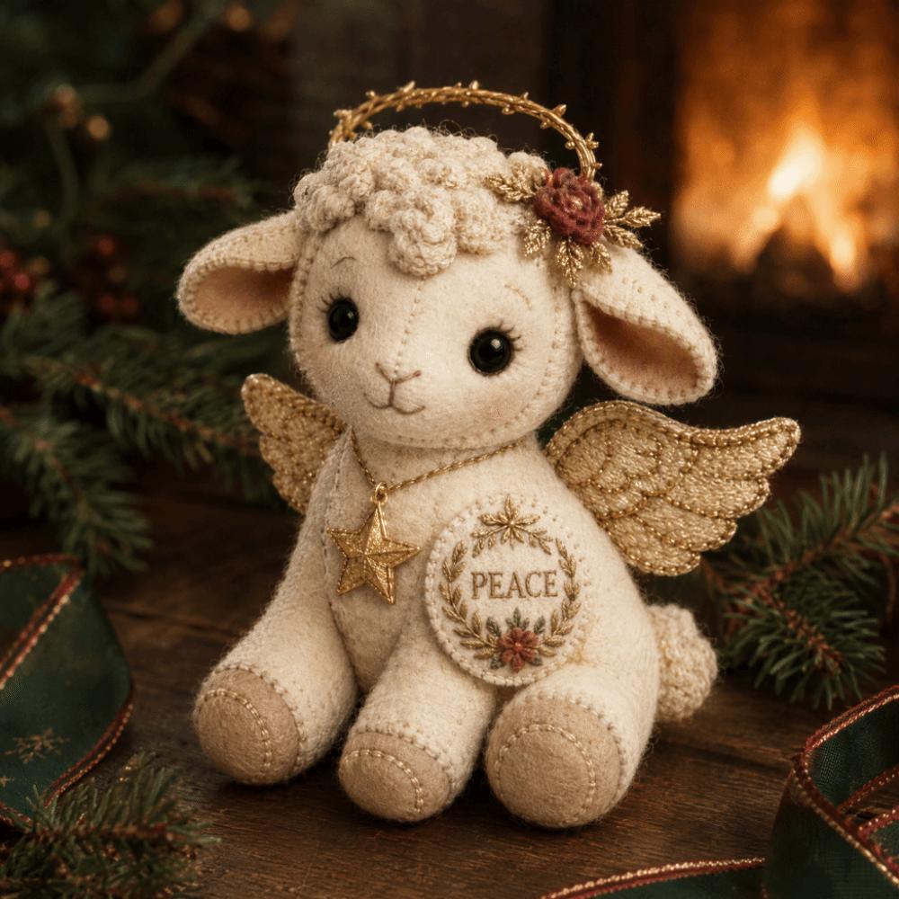 Handnähen Weihnachten DIY Patchwork-Set Filzstoff Komplette Materialpackung Geschenk