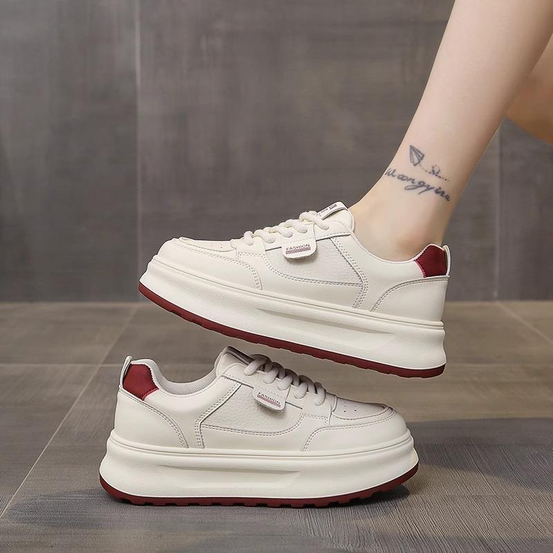 Xiaobai women's shoes women's spring new versatile casual board shoes spring breathable thick-soled shoes
