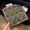 71Cm New Chinese Simulation Silk Square Scarf Soft and Skin-friendly Ink Flower Rhyme Printing Silk Scarf Neck Sunscreen Small Scarf