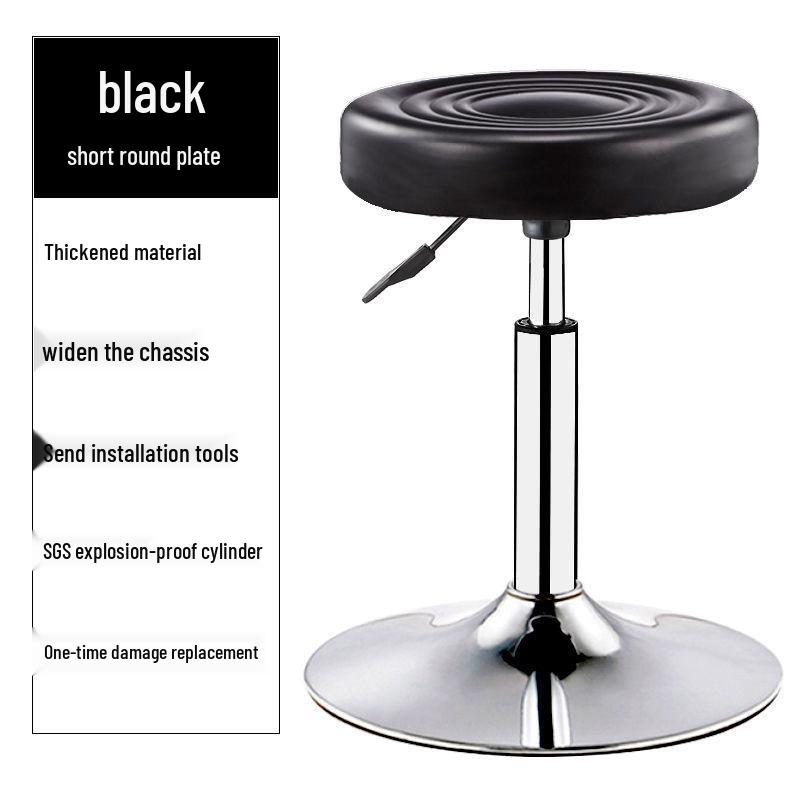 Swivel Beauty Bar Chair with Backrest and Lift Adjustment