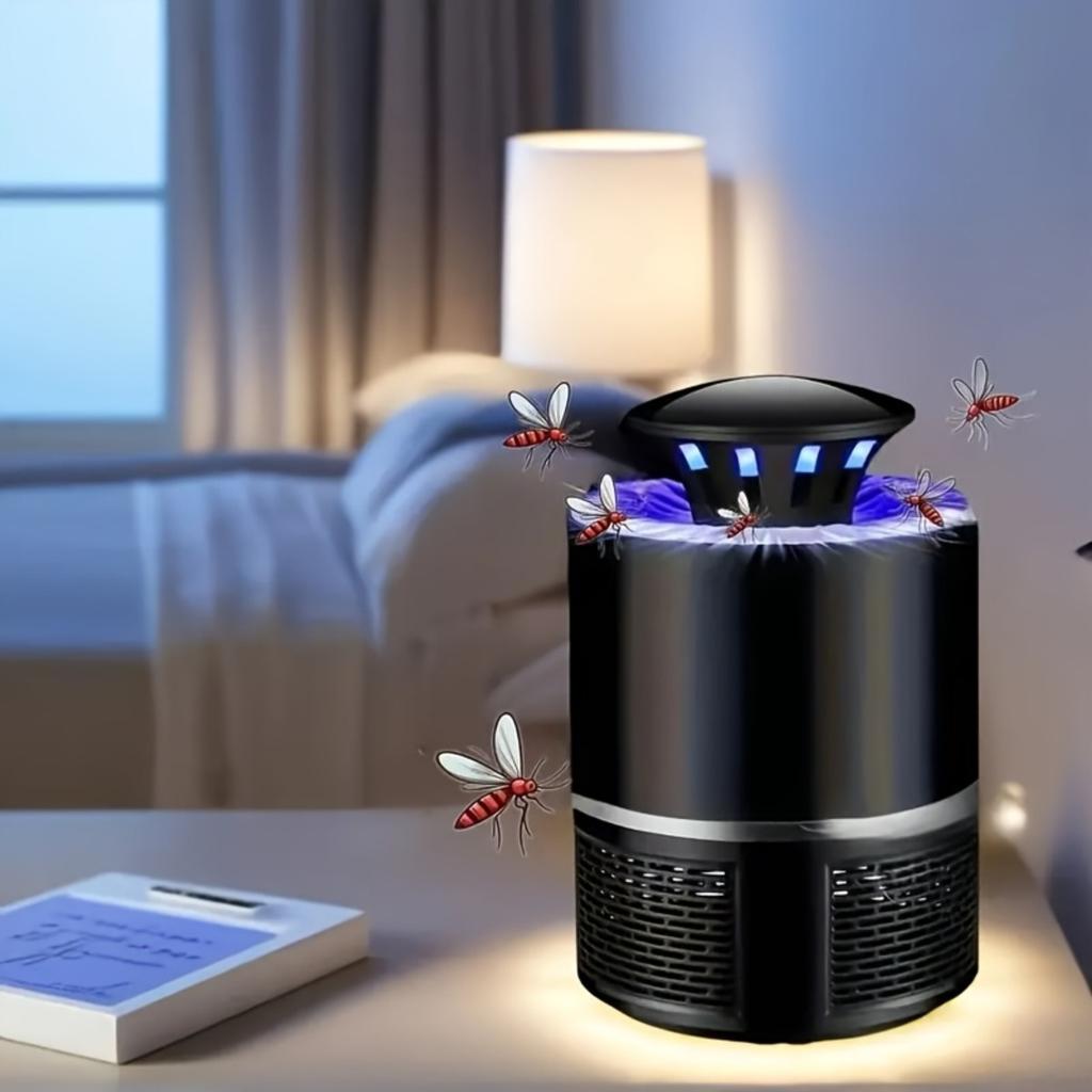 Pokročilá tichá elektrická lampa proti komárům, přenosný odpuzovač komárů napájený přes USB, bezpečný a netoxický, vhodný do kuchyní, kanceláří, skladů atd.