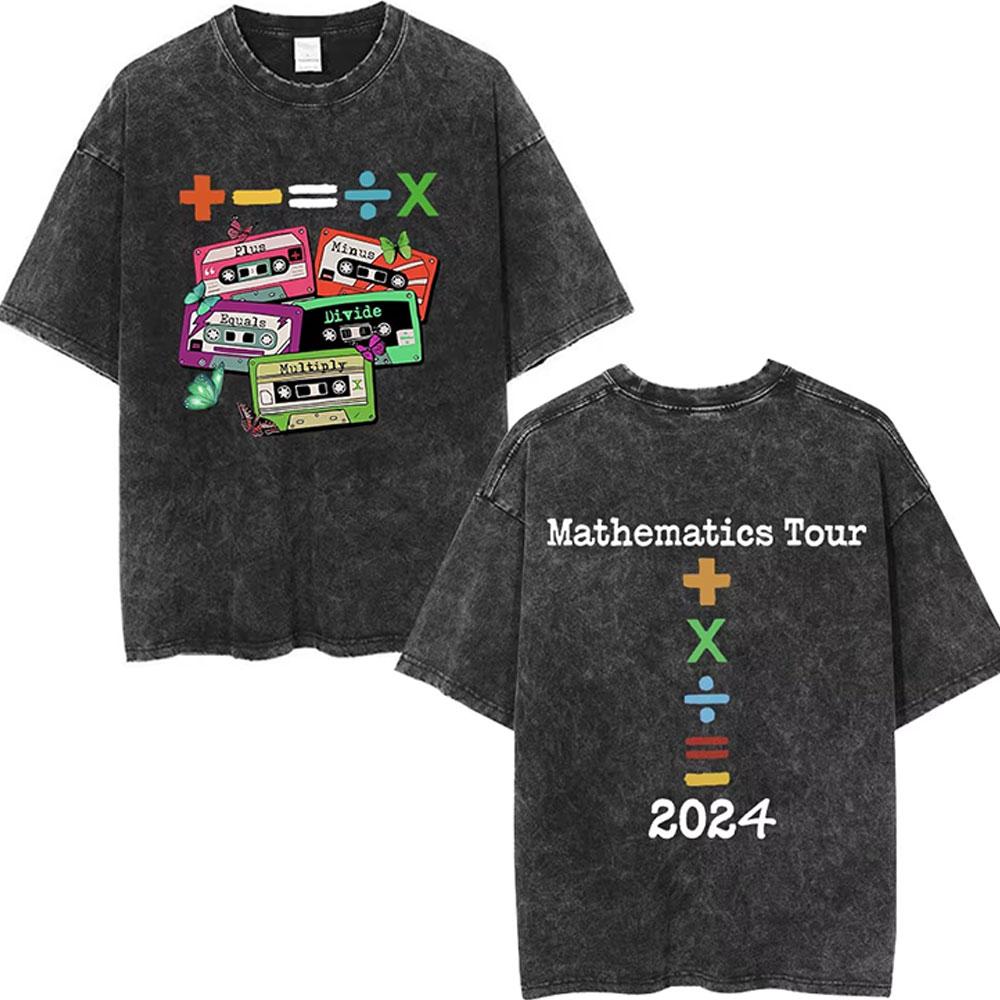 Washed Vintage Ed Sheeran Play Graphic Tshirt Men Women Hip Hop Fashion Pop Music T Shirts Mens Gothic Oversized Streetwear