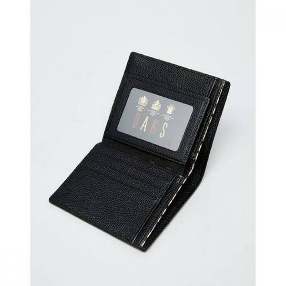 Daks Black Mini Dd Logo Leather Wallet Dbwa2f852
