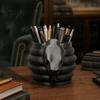 Dark Style Desk Accessory 3D Printed Snake Shape Pen Holder, Creative Desktop Organizer for Pencils Gel Holder Colored Pens Utility Knives, Stationery