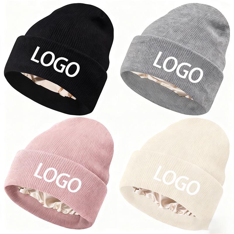 Custom Logo Beanie Head Warmer Unisex Warm Knitted Winter Streetwear Design for Beach Outdoor Sports Daily Fashion Use Character