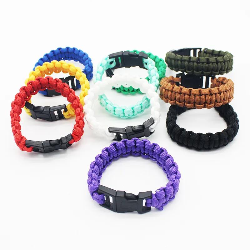 23cm siedmiordzeniowy Paracord Ucieczka outdoorowa Awaryjna pleciona lina EDC Kemping Survival Ratunkowa Bransoletka Narzędzia lina wspinaczkowa sznur