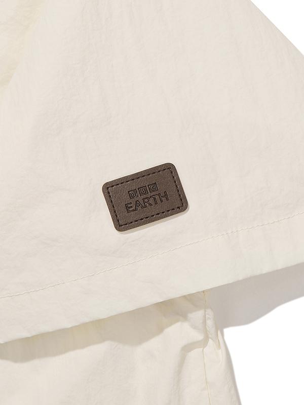 BBC EARTH W Chain Embroidery Woven Round T-Shirt_Ivory