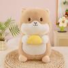 Cute Foodie Groundhog Plush Toy Doll Cute Cartoon Hamster Doll Grab Machine Doll Gift