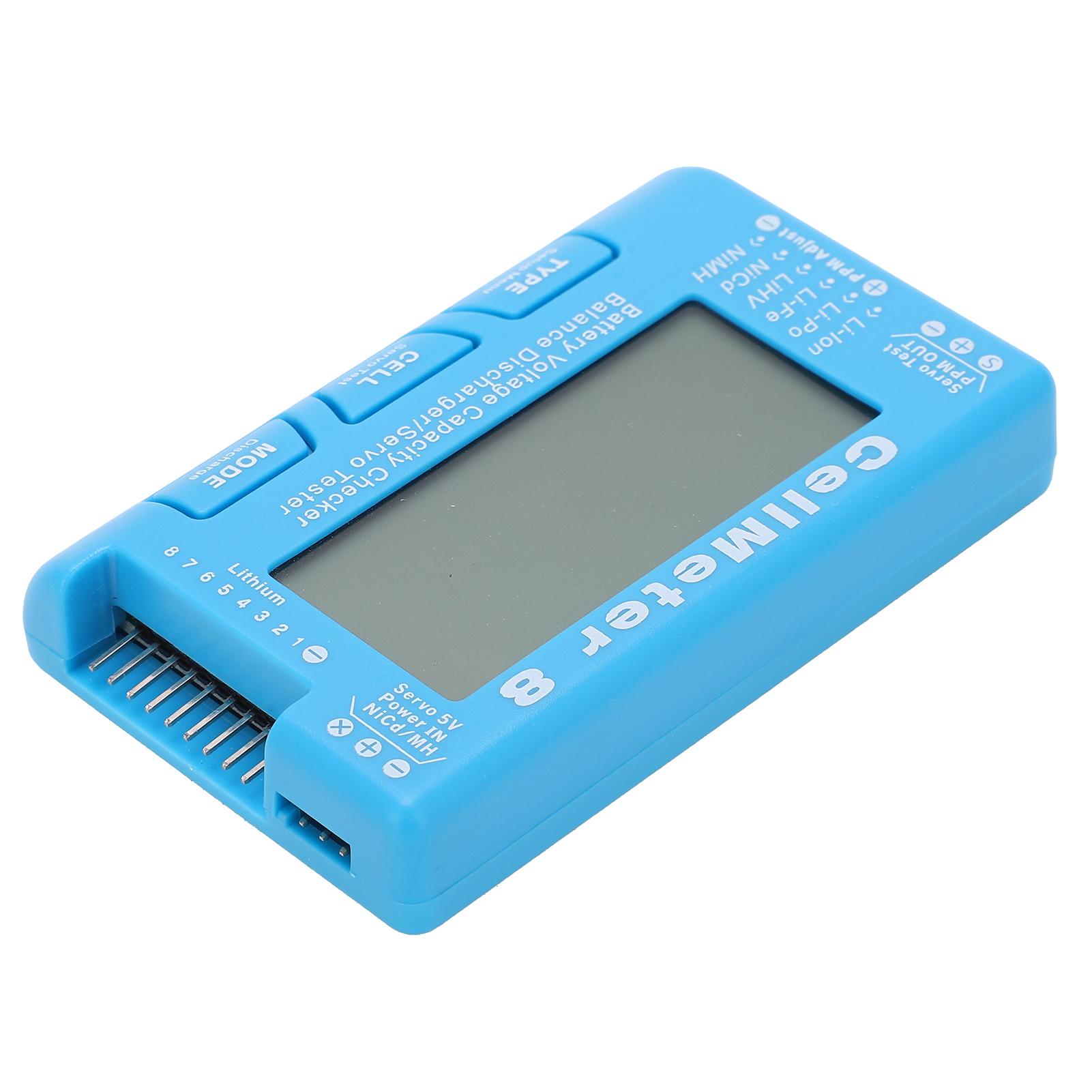 

CellMeter8 Multifunctional LCD Battery Capacity Checker Backlight Voltage Servo Tester