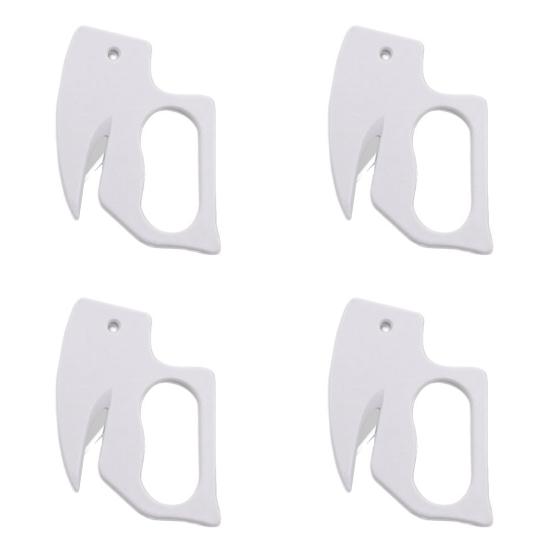 4Pcs Portable Letter Opener Safe Envelope Slitter Plastic Christmas Gift Wrapping Tool for Home And Office