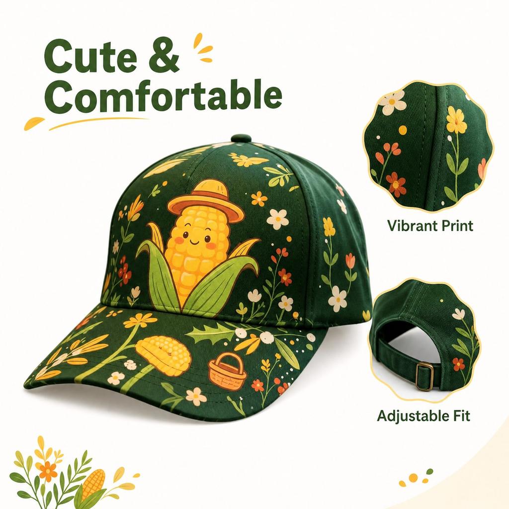 Unisex Retro Farm Baseball with Digital Print