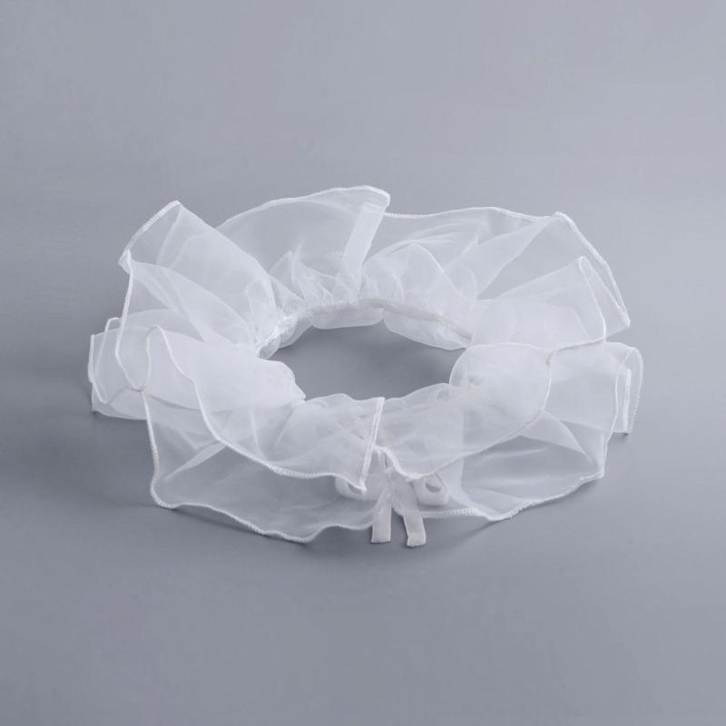 Ruff Collar Ruffled Victorian Cosplay Tie for Shirt Blouse Decorative Spread False Collar Play Costume Accessories