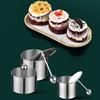 New Round Rices Ball Mold With Pusher Stainless Steel Dessert Mousse Cake Rings Easy Demoulding Sushi Making Mould Kitchen Tool