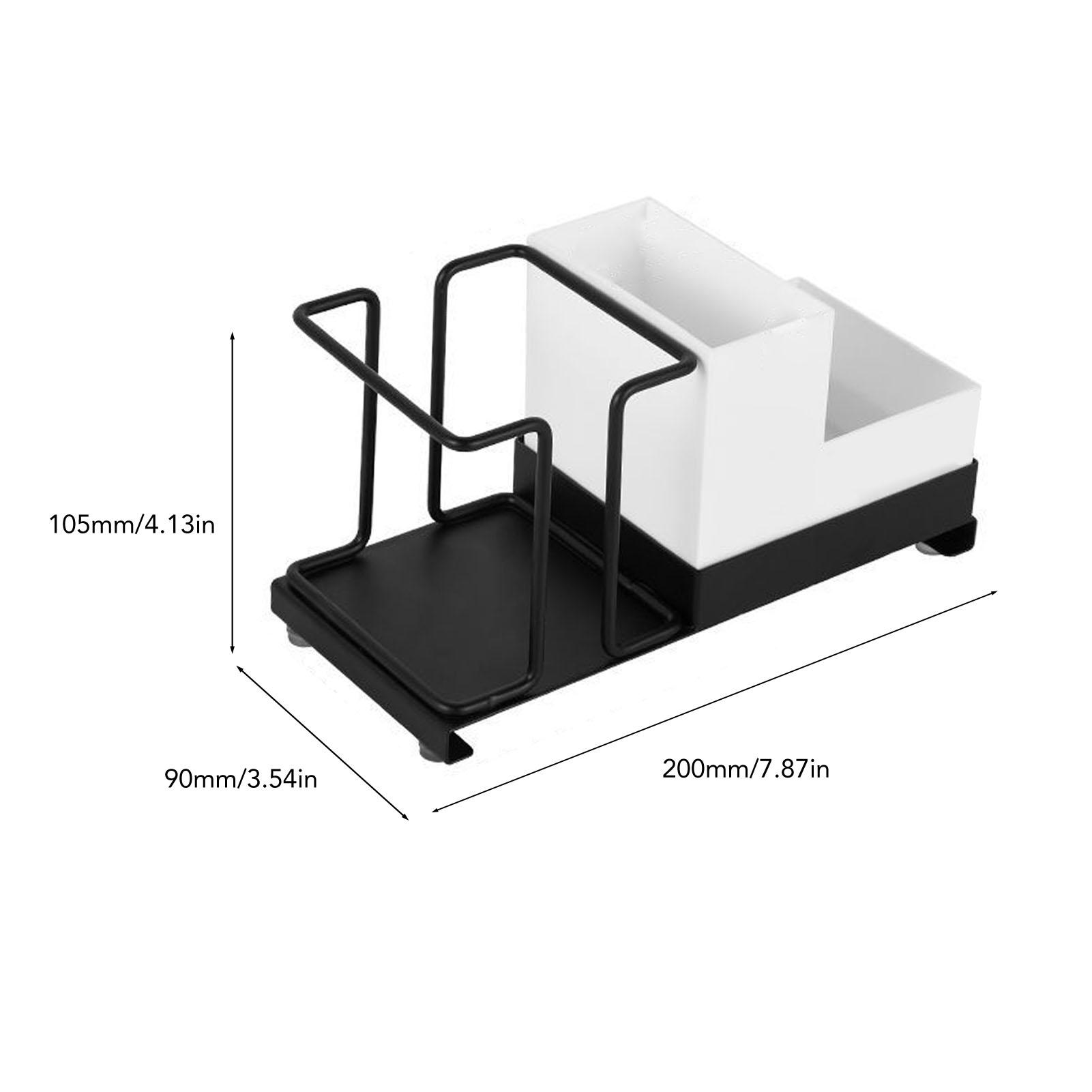 

Disposable Cup Holder Prevent Slip Universal Disposable Coffee Cup Dispenser with Tea Bag Box for Home Bar Counter чорний