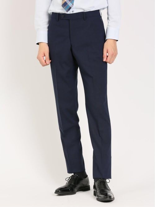 Takakyu Navy Stretch Washable Regular 110014043122337 Men's Two-Button Wool-Blend Two-Pant Suit, Fit,