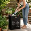 Large Capacity Waste Trash Sorting Organizer Folding Design Kitchen Trash Can  Recycling