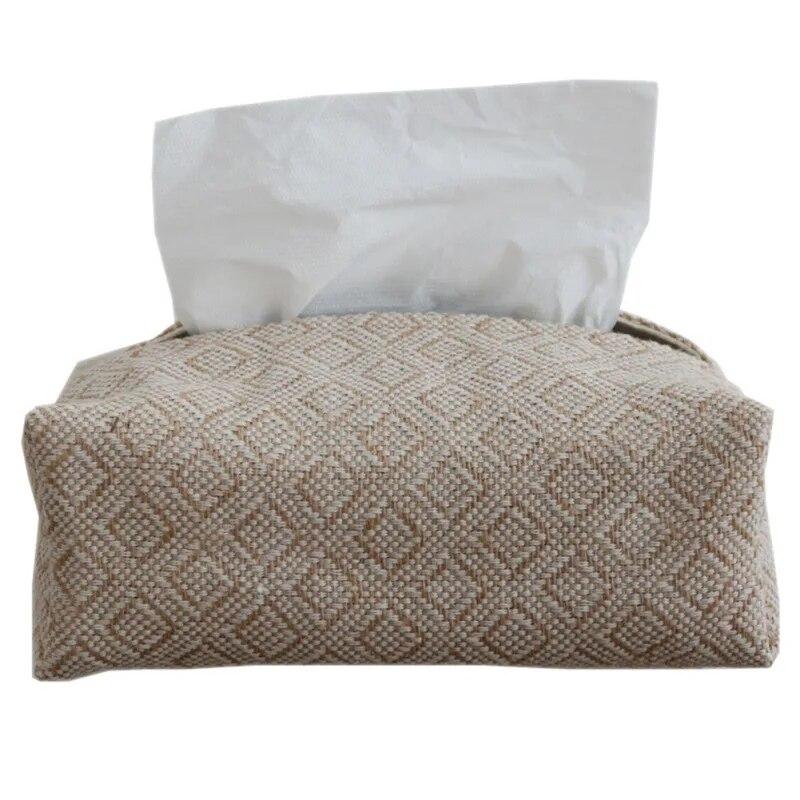 

Бытовая настольная коробка для салфеток, сумка для салфеток из чистого джута, бытовая настольная коробка для салфеток, коробка для салфеток для дома