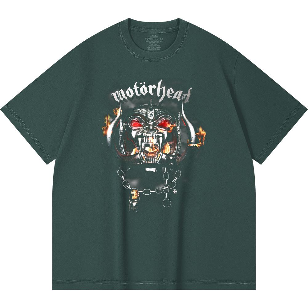 T-shirt Heavy Metal 230 g/m² 100% Bawełna Z Nadrukiem Zespołu Rockowego Popularnej Muzyki Unisex Ciężki Bawełniany T-shirt