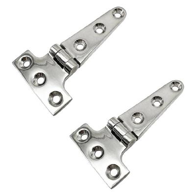 T Shaped Steel Cabinet Hinge Strong Resistant Smooth Operate High Strength Hinge 2pcs for Indoor Outdoor Use