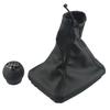 Black Color 5-speed Gear Knob Gear Gaiter Knob Gear Shift Gaiter