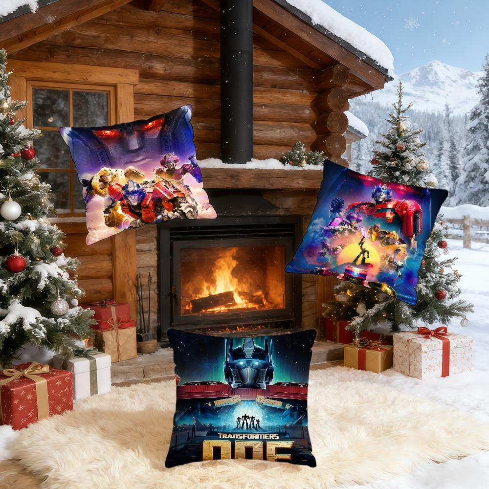 T-Transformers-ES Cartoon O-One-ES cushion cover Home Office Birthday Anniversary Gifts Soft Skin Friendly Cushion Cover