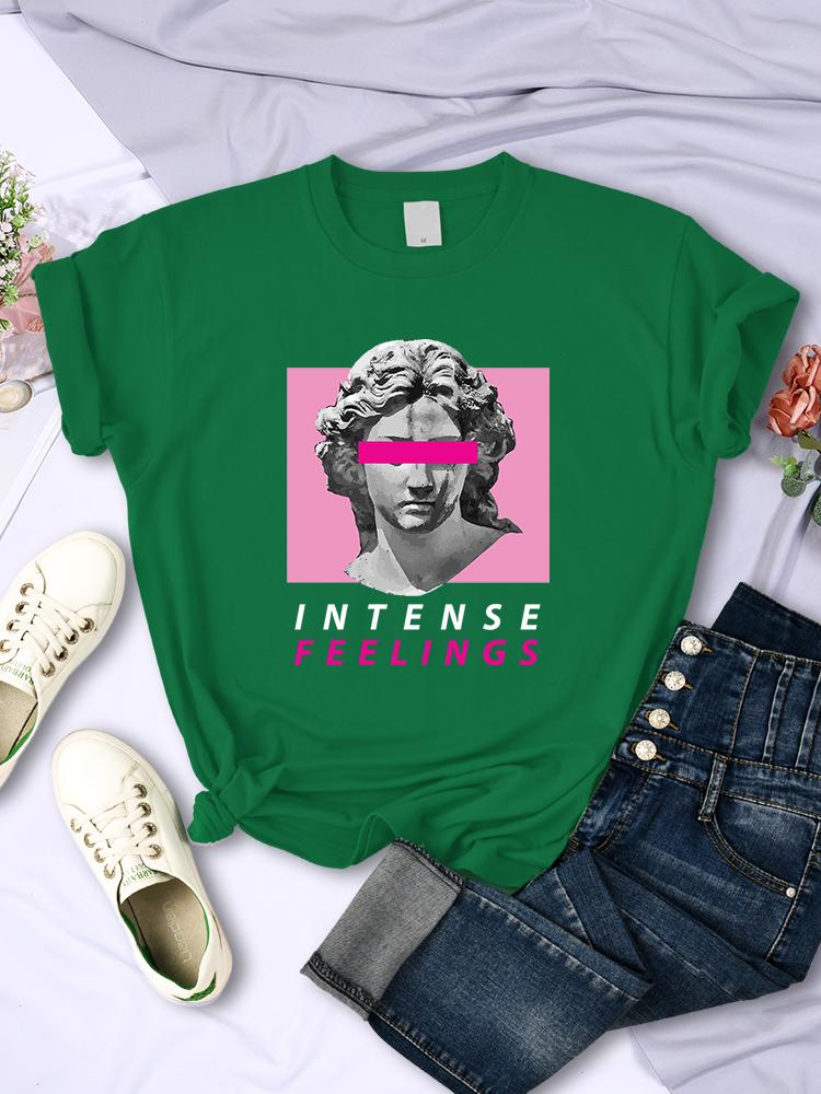 

Интенсивные чувства Забавные Футболки Горячая Распродажа Женская Мода Повседневная Одежда Летняя Дышащая Футболка Одежда Хип-Хоп Индивидуальная Футболка 4XL