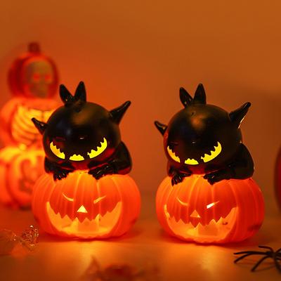 Decoración Portavelas de Halloween Accesorio de Escritorio Decoración de Fiesta Adorno Terrorífico Accesorio Fantasma de Calabaza Decoración de Habitación