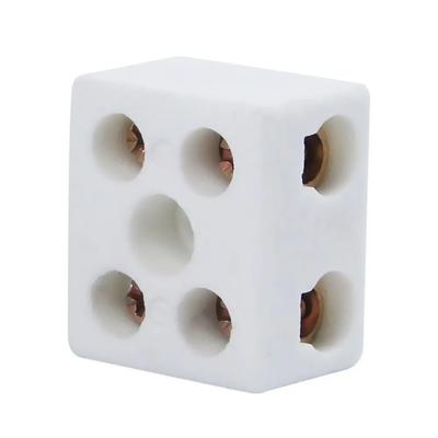 Ceramic Wiring Terminal Block Screw Wire Connector Terminals 1 In 1 Out 2 In 2 Out Ceramic Terminal Post Electric Connector