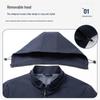SHANSHAN Men's Detachable Hood Casual Jacket