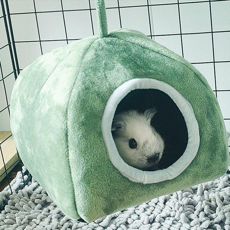 Cama para porquinho da índia - Acessórios para gaiolas laváveis, esconderijo para pequenos animais para chinchilas, hamsters e ouriços