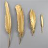 Gold Goose Feather Silver Turkey Plumes Handicraft Accessories Golden Duck Feathers Table Centerpieces Wedding Party Decoration
