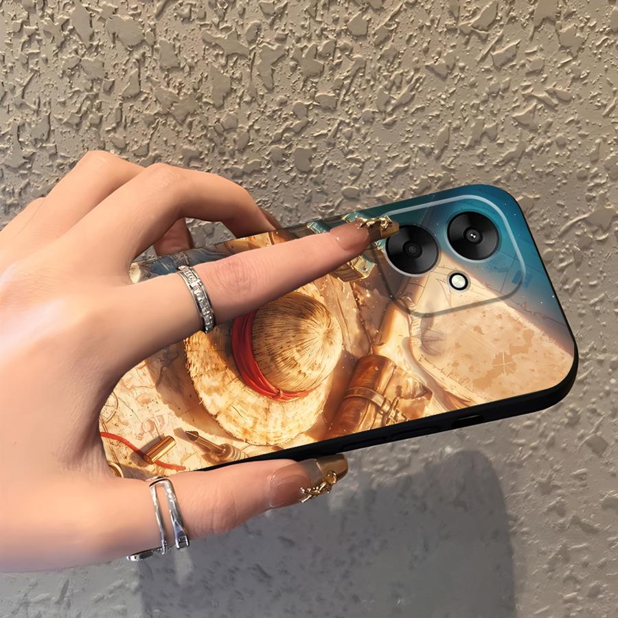 Handyhülle Case für Xiaomi Redmi A5 A1 A2 Plus 10 K60 9A 9C K40 K50 Gaming 12C 12 13C 9T Luffy Zoro Cartoon