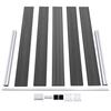 WPC Fence Panel Set 353 X 105 Cm Black