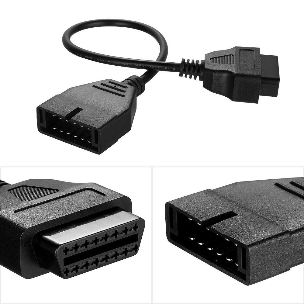 12  Pin  OBD 1  To  16  Pin  OBD2  Convertor  Adapter  Cable For Diagnostic Scanner For Gm Acesssories